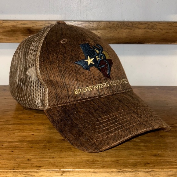 Men’s Texas Browning Country Snap Back Baseball Hat - Picture 1 of 5